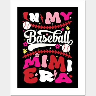 In My Baseball Mimi Era Groovy Baseball Posters and Art